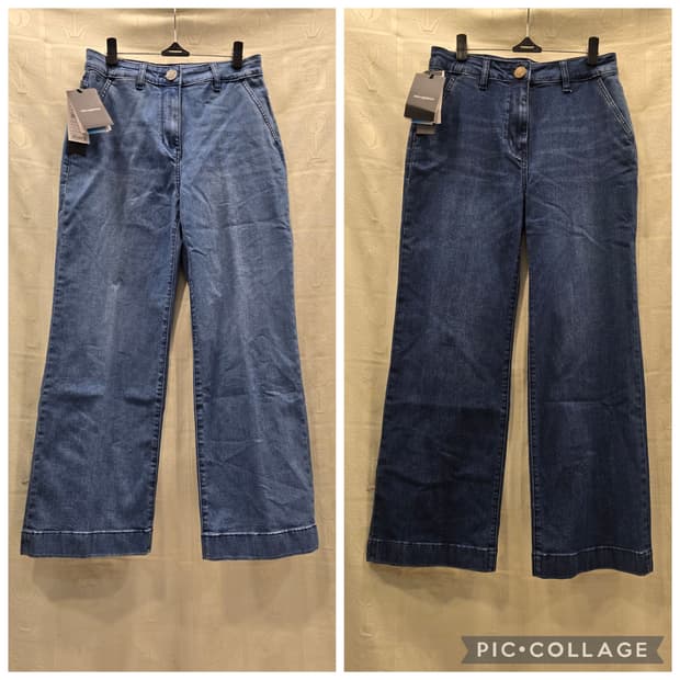 새상품) 칼라거펠트 와이드 데님 팬츠 청바지 27