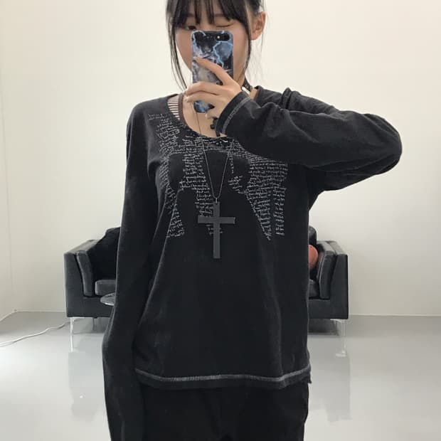  PPFM Y2k Graphic Long Sleeve T-Shirts