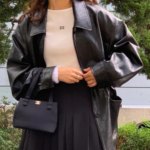 모데스트무드 가죽자켓