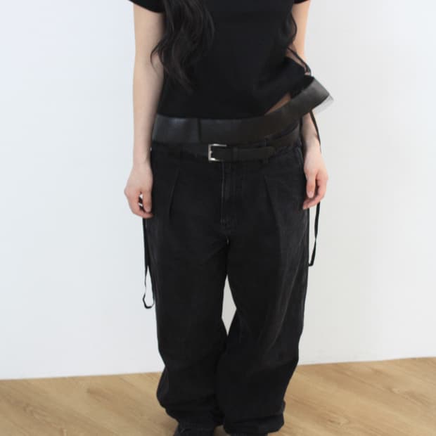 noir kei ninomiya tulle layered t-shirt