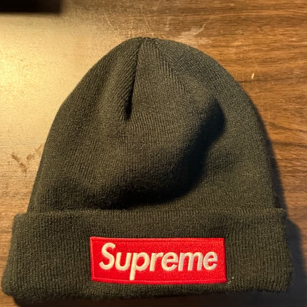 슈프림 박스로고 비니 블랙