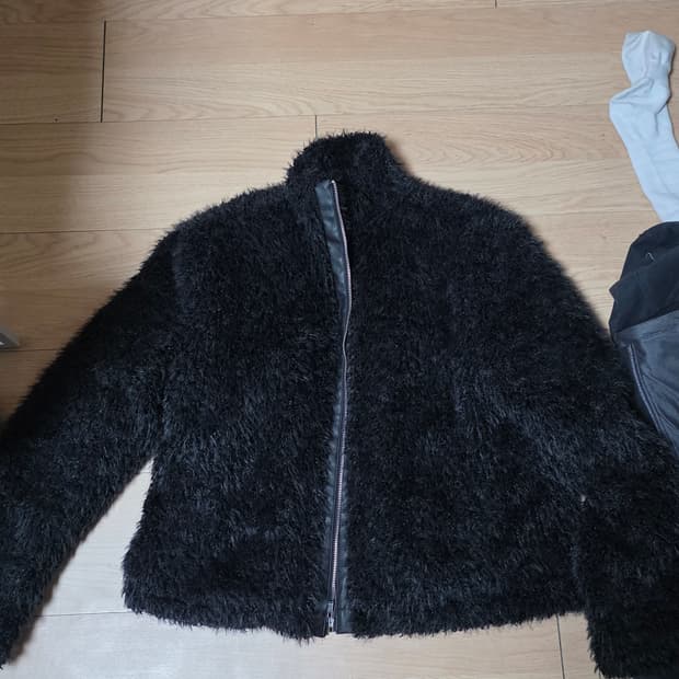 플레이스스튜디오 퍼 집업자켓 퍼자켓