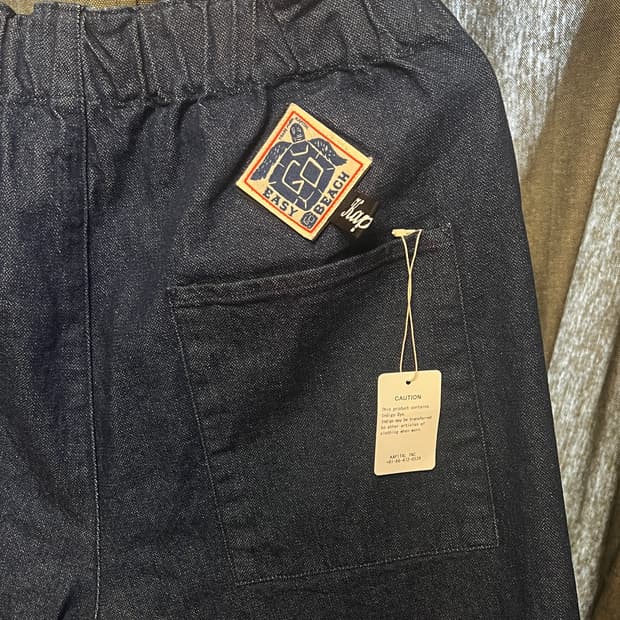 캐피탈 12oz 브로큰 이지 비치 데님 팬츠 청바지