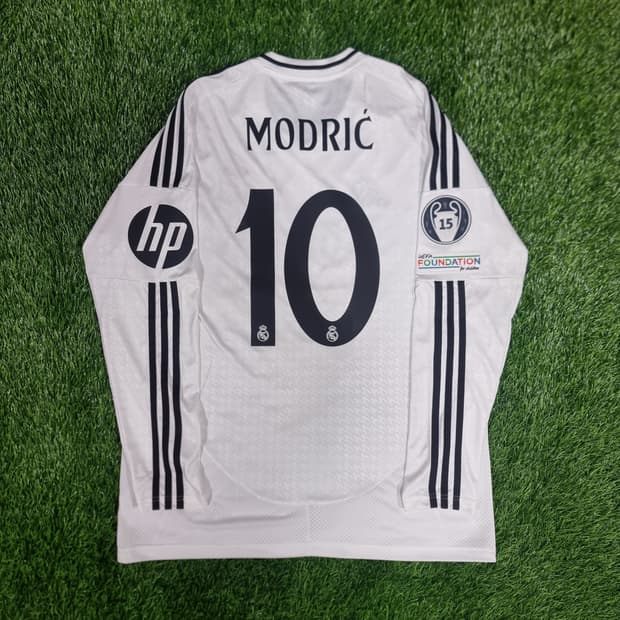 24-25시즌 레알 마드리드 홈 긴팔 유니폼 #10 모드리치
