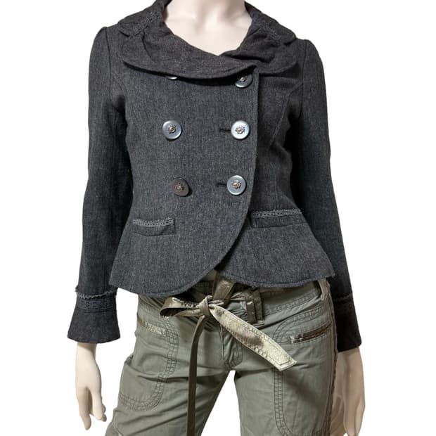 Vtg 엑시즈팜 더블 버튼 자켓