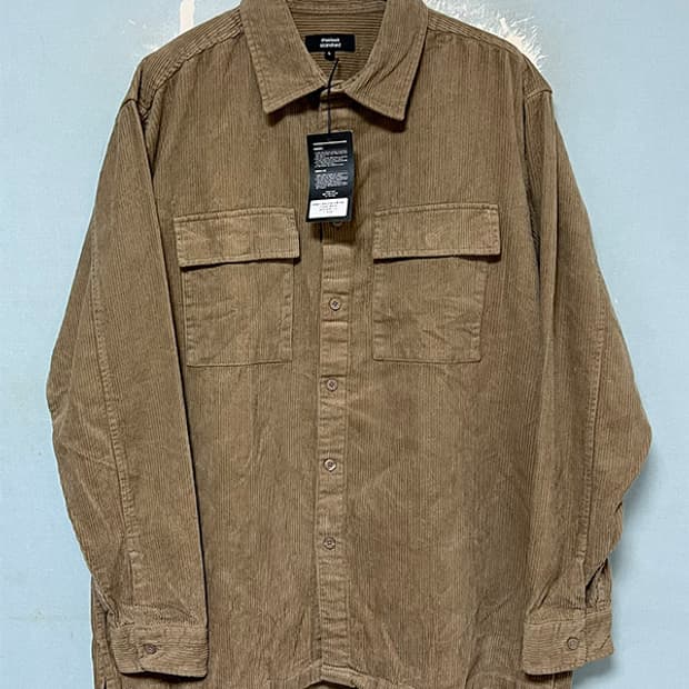무신사 남자 코듀로이 오버셔츠 새상품 헤비 L 100 