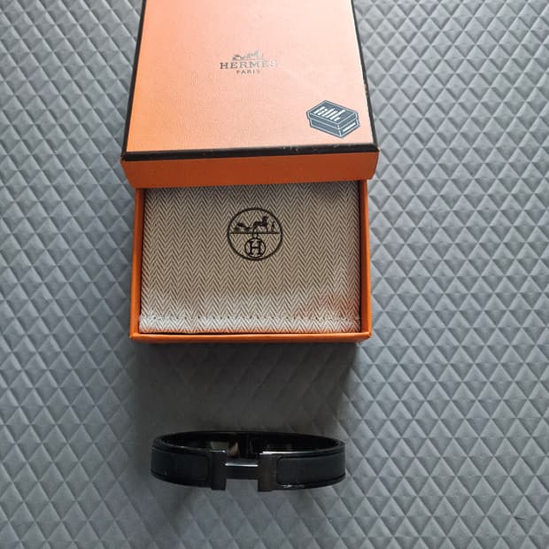 에르메스 클릭아슈 브레이슬릿 쏘 블랙 하드웨어 & 누아 매트 T6