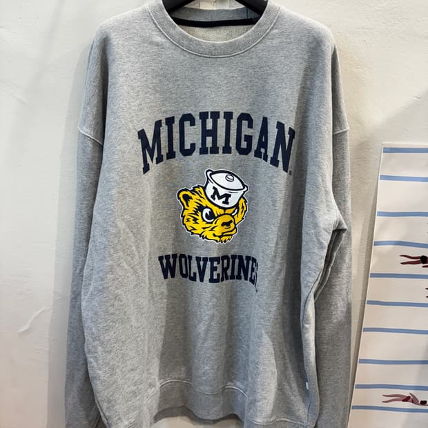 vintage 프린트 맨투맨