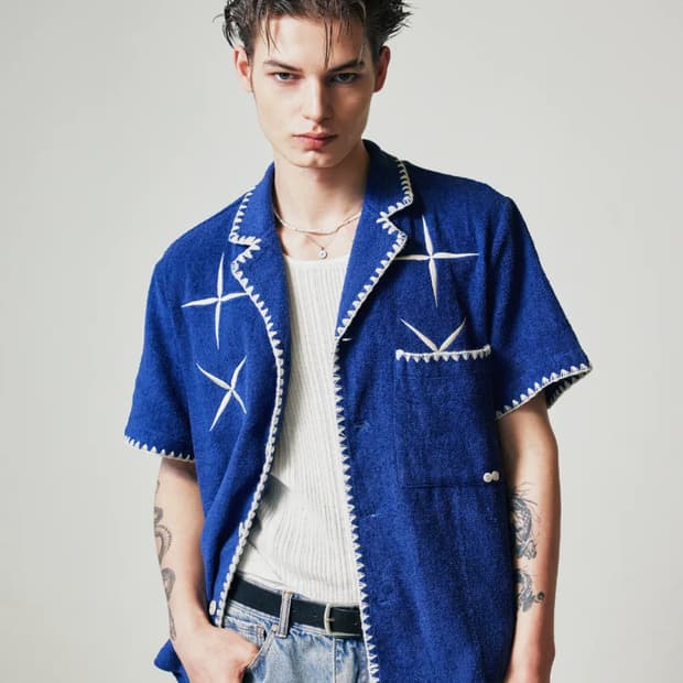 SSY 이스트 스타 버튼업 테리 셔츠 가디건 네이비 M