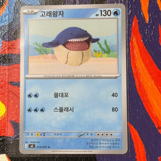 포켓몬스터 고래왕자m5 포켓몬 카드 인테리어 소품 꾸미기용 포장용