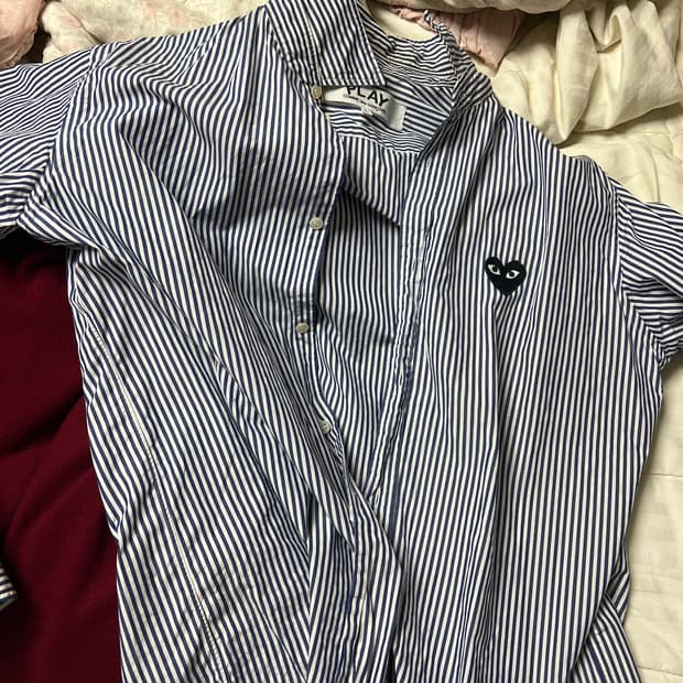 꼼데가르송 스트라이프 셔츠