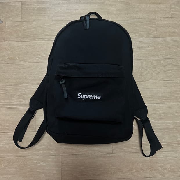 슈프림 캔버스 백팩 블랙