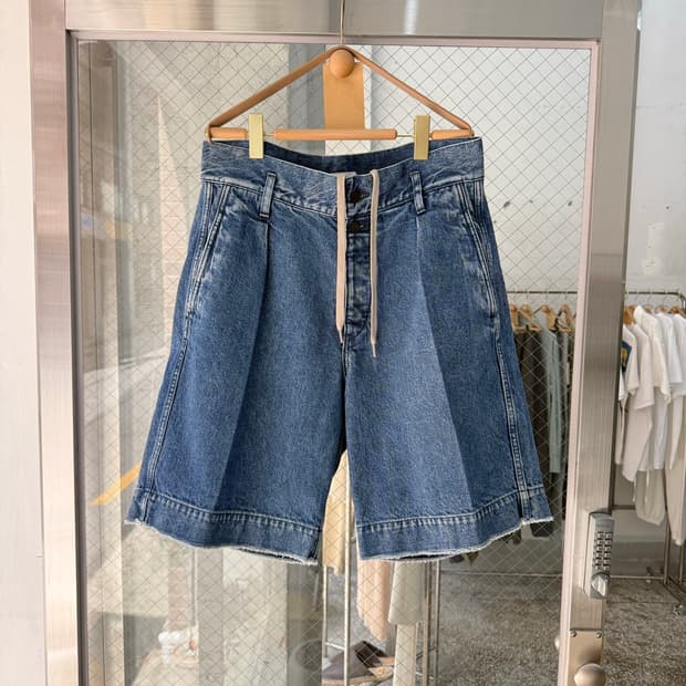 TANAKA THE WIDE DENIM SHORTS