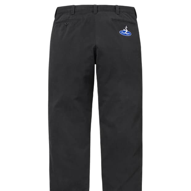 슈프림 핀업걸 치노팬츠 블랙 (32)