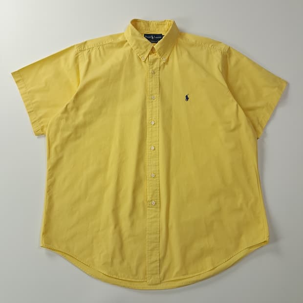 CA426 XL 폴로 클래식핏 00s 옐로우 반팔 셔츠 남방