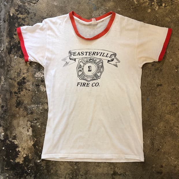 70s~90s Ringer T-shirt-L