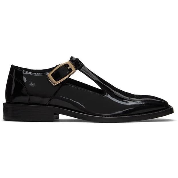 ERNEST W. BAKER T-BAR MONKSTRAPS BLACK 