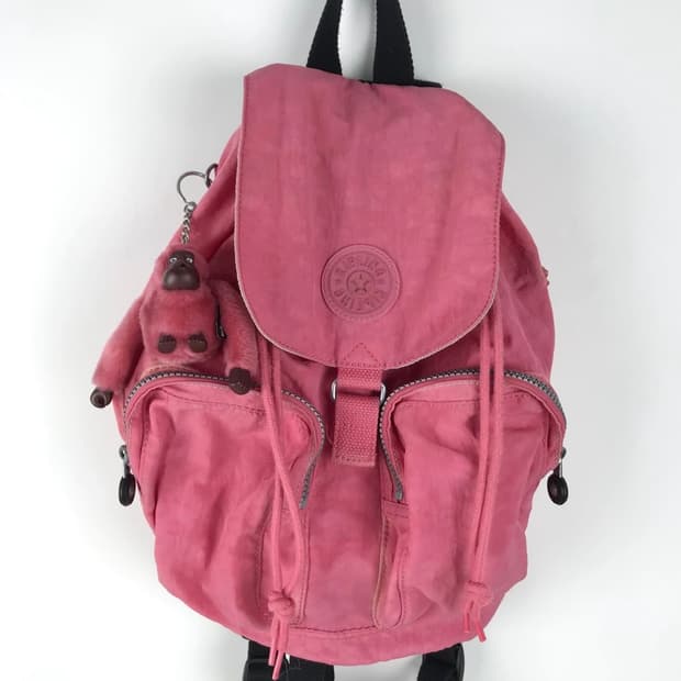 키플링 핑크 딸기우유 백팩 갸루