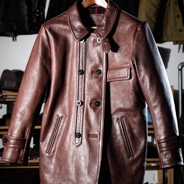 리얼시몬스 르 코르뷔지에 자켓 브라운 3XL / 115 새제품