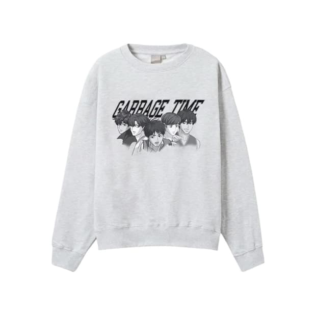 스파오x가비지타임 공식미남 맨투맨