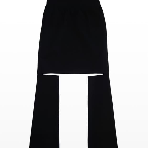 지초이 컴포트 22-005 스커트 팬츠 1사이즈 블랙