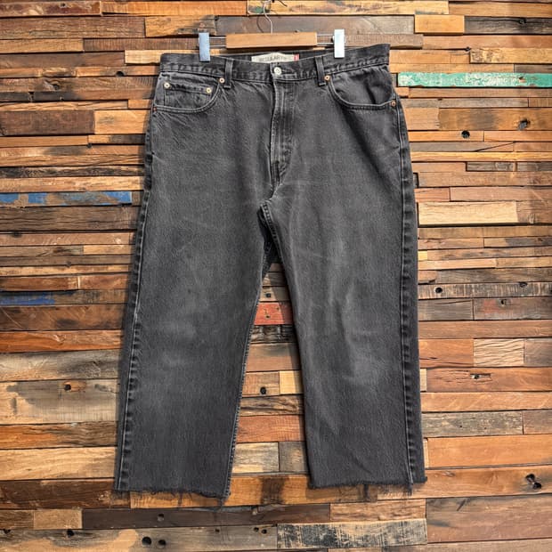 00s Levis 505 Cutted Black Denim Pants