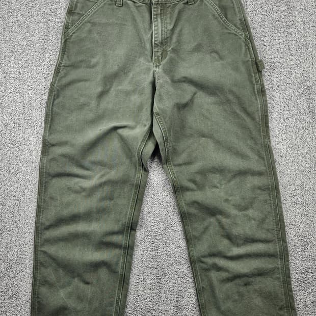 칼하트 덕캔버스 싱글니 카펜터 워크팬츠 ( 34X30 ) / 11734