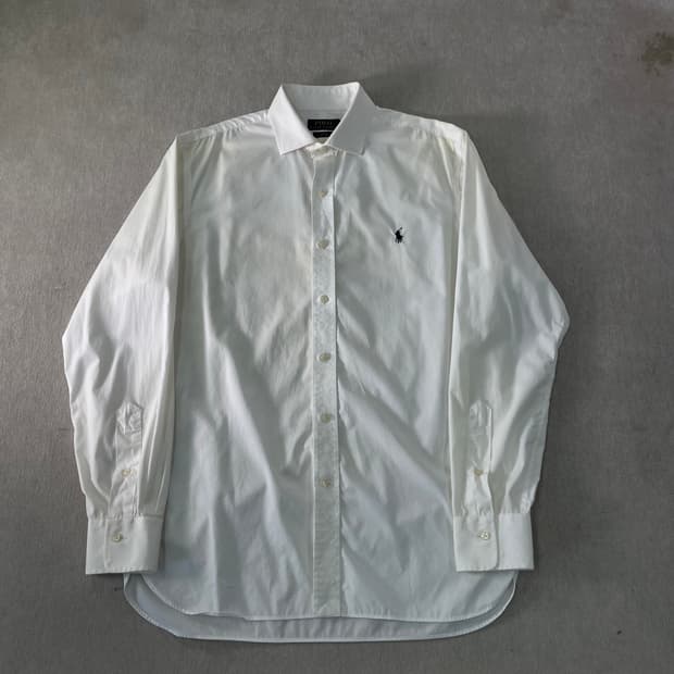 105 폴로랄프로렌 슬림핏 코튼 화이트 셔츠