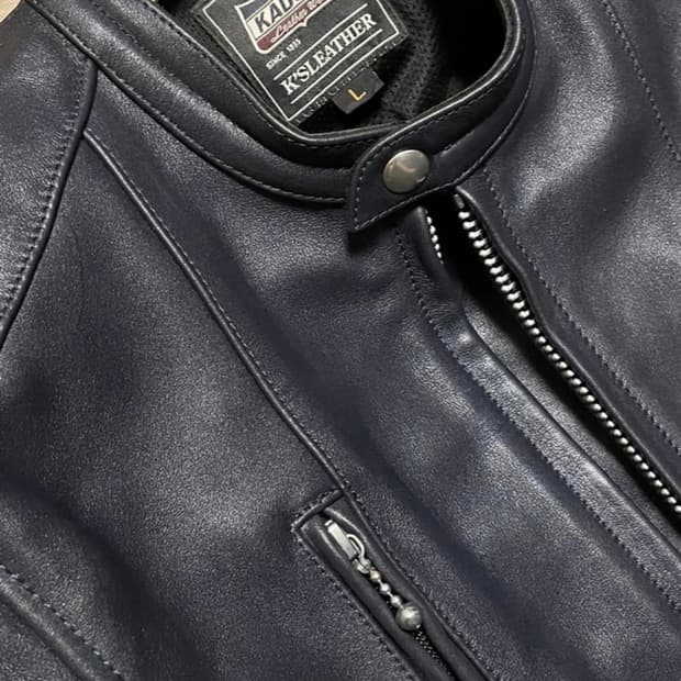 kadoya 카도야 레더 바이커 레이싱 자켓