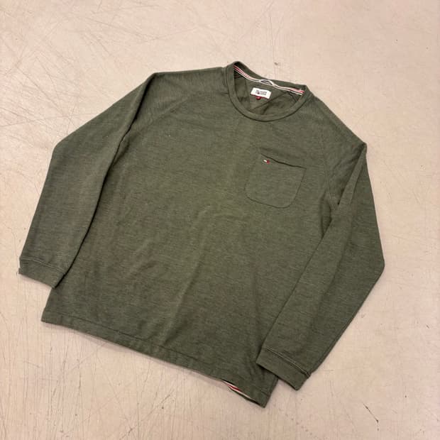 타미 힐피거 그린 롱 슬리브