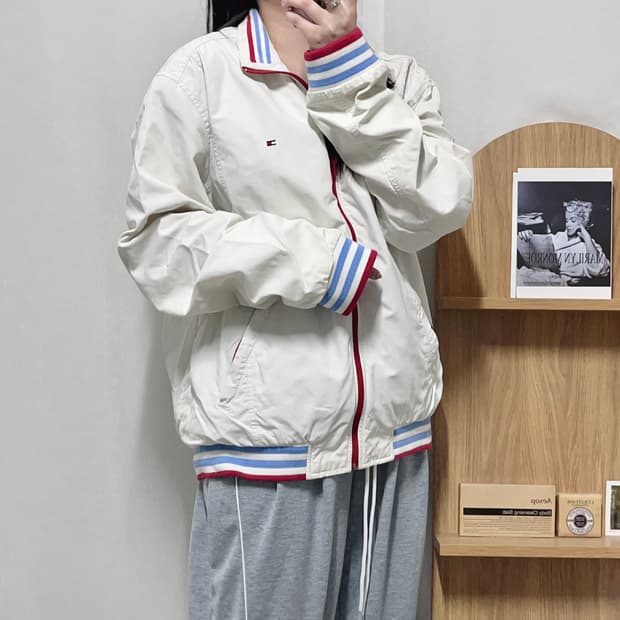 [정품] 타미 아이보리 레드포인트 자켓 [ L ]