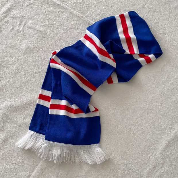 빈티지 스트라이프 풋볼 머플러