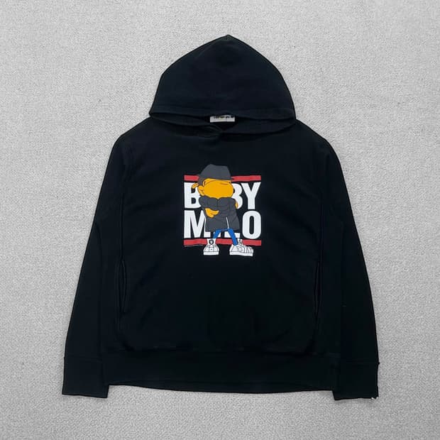 베이프 Bape 베이비마일로 후드티 블랙