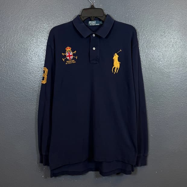 폴로 랄프로렌 골드 빅포니 머서 클럽 럭비 카라티