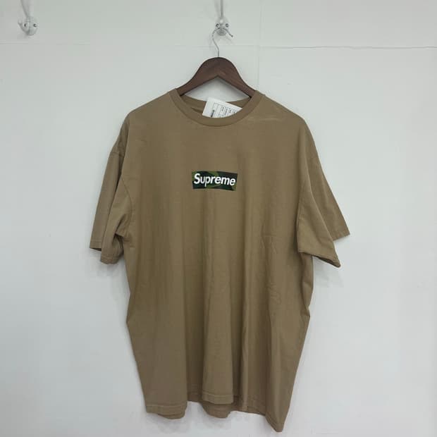 슈프림 23fw 카모 박스로고 티셔츠