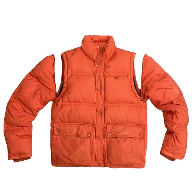 LACOSTE 오렌지 다운 베스트 48/3