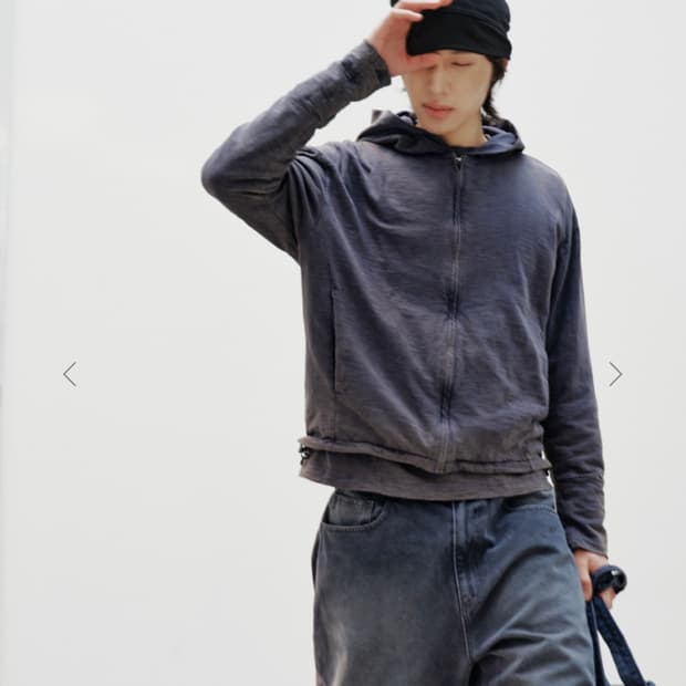 999휴머니티 후드집업 퍼플