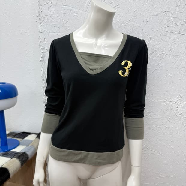 빈티지 빈티지 아디다스 00‘s 레터링 긴팔티