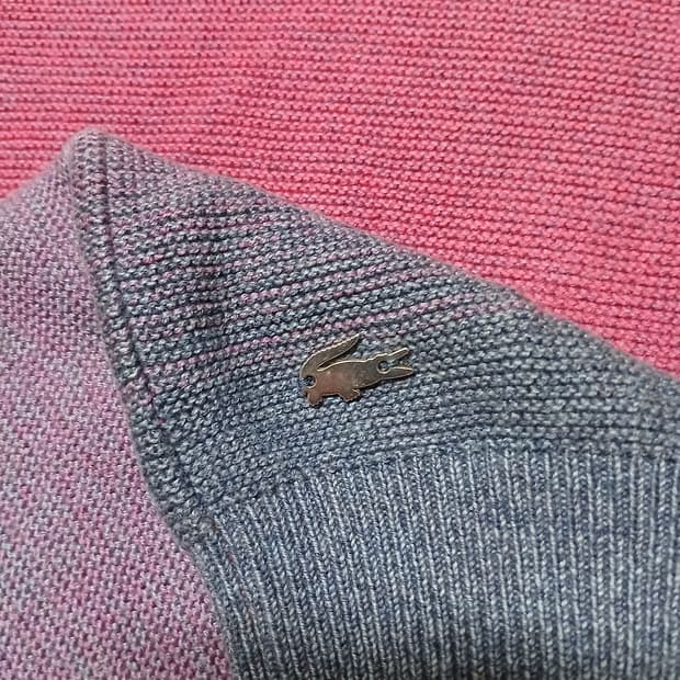 lacoste 라코스테 그라데이션 니트 칠부 반팔