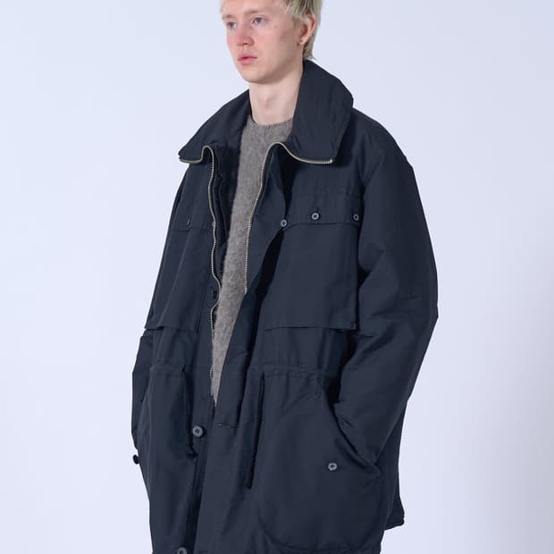 [2] YOKE 요크 리사이클 하프코트 블랙