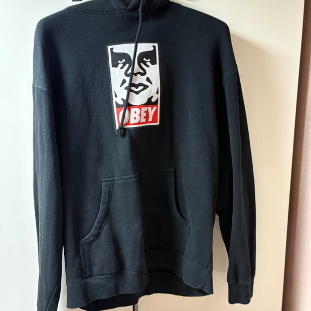 오베이 로고 후디