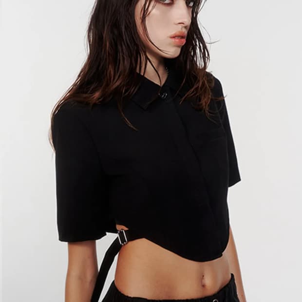 낫노잉 뷔스티에 벨트 블랙 자켓