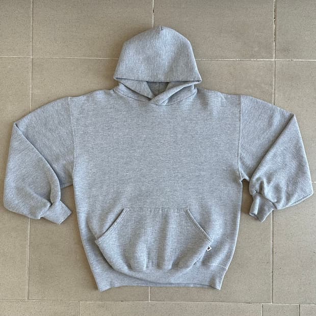 90s 빈티지 러셀 후드 그레이 L USA