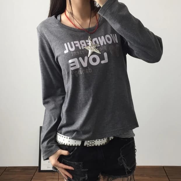 JPN Liezgia Love Graphic Long Sleeve Tee