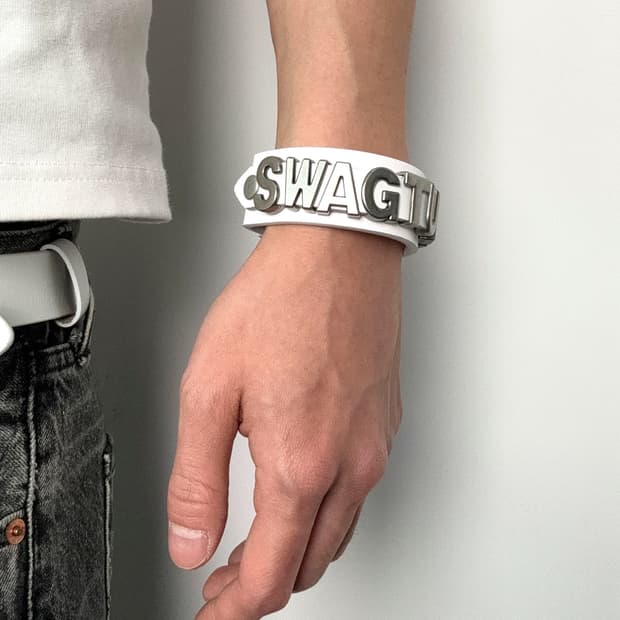 SWAG 레더 스트랩 브레이슬릿