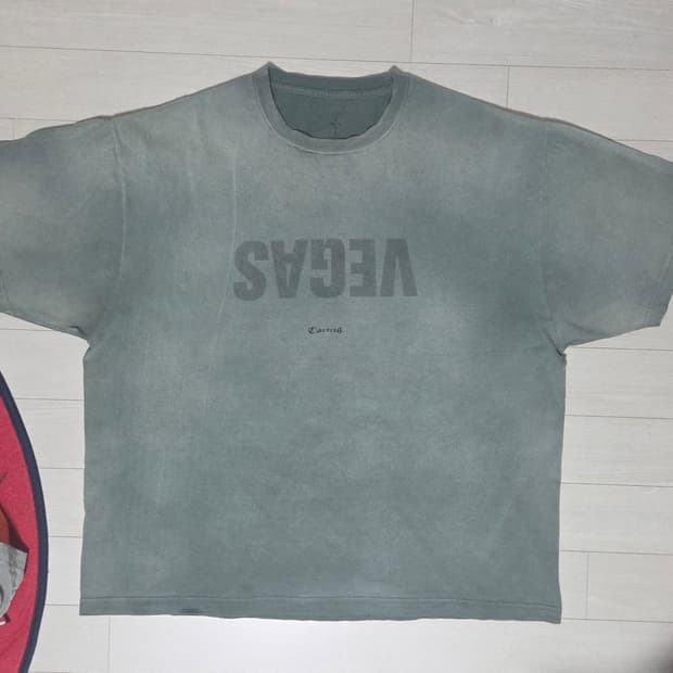 [2XL] 트래비스 스캇 캑터스 베가스 티셔츠 그레이