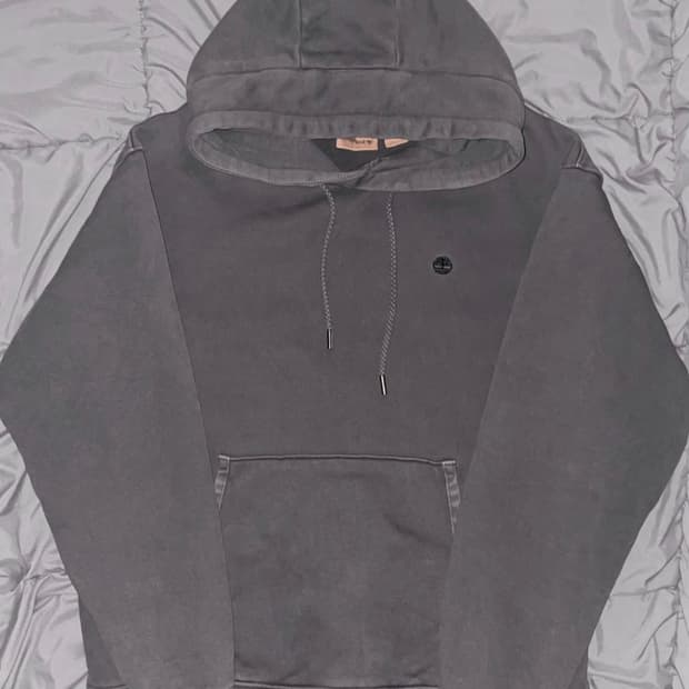 팀버랜드 피그먼트 후드티 차콜