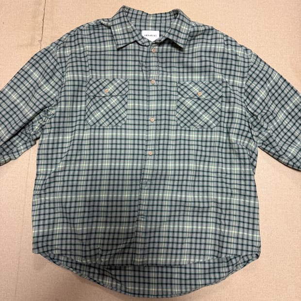 카키스 하우스체크 셔츠, L