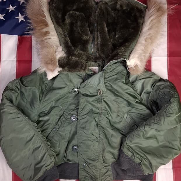 오리지날 90's 미공군 지급용 알파사 N-2B 항공자켓