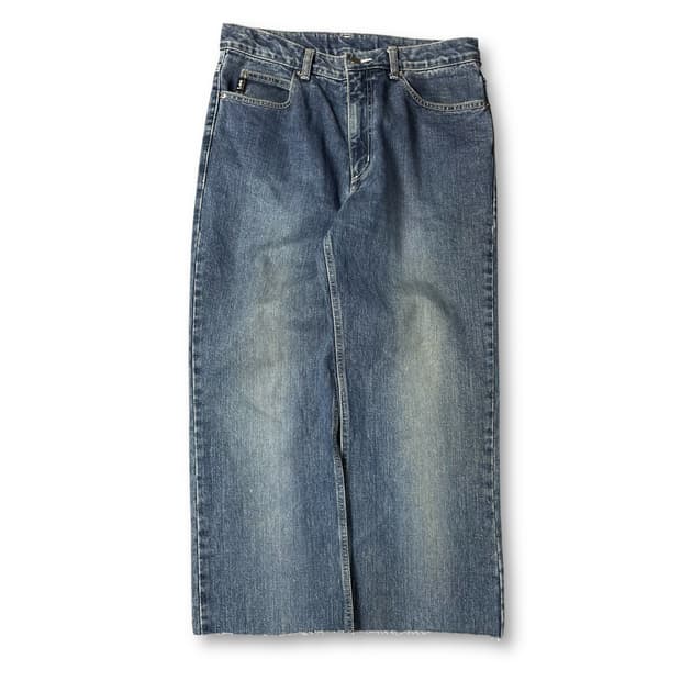 (31) Lee 리 중청 워싱 컷팅진 데님 팬츠